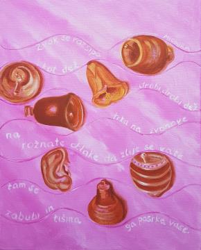 Zven tišine (Akril-platno - 2022) Miomira Šegina